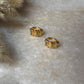 Gold Vermeil Peridot Huggies 925 Sterling Silver Earrings