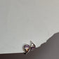 Silver Amethyst Huggies 925 Sterling Silver Earrings