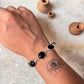 Black Onyx 925 sterling silver bracelet for men and women  