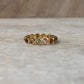 Gold Vermeil Multi Tourmaline Round Band 925 Sterling Silver Ring