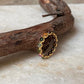 Gold Vermeil Multi Tourmaline Round Band 925 Sterling Silver Ring