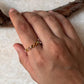 Gold Vermeil Multi Tourmaline Round Band 925 Sterling Silver Ring