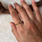 Gold Vermeil Multi Tourmaline Round Band 925 Sterling Silver Ring