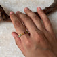 Gold Vermeil Multi Tourmaline Round Band 925 Sterling Silver Ring