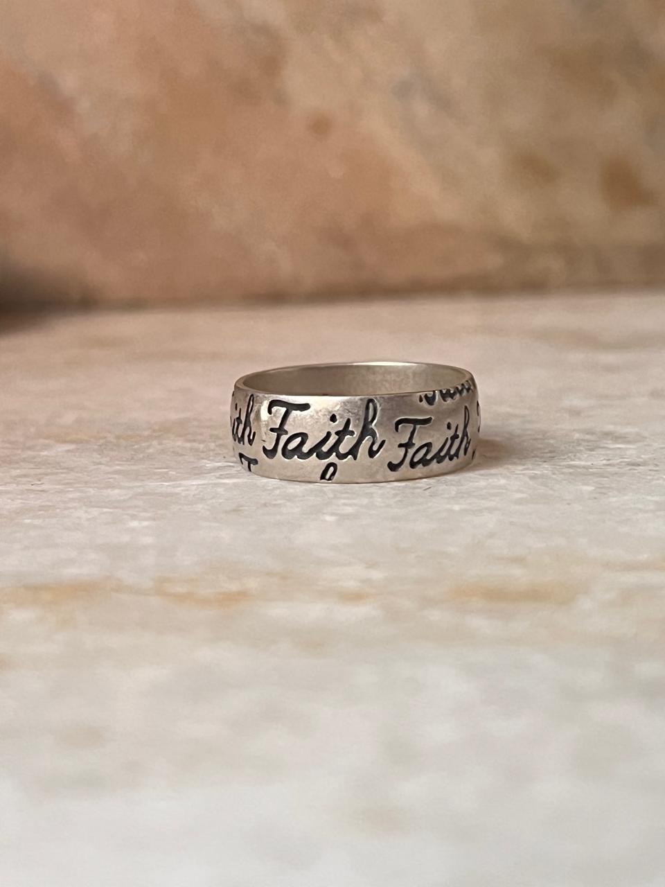 Faith 925 Sterling Silver Ring