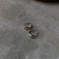 Minimalist Ethiopian opal oval huggies in sterling silver
