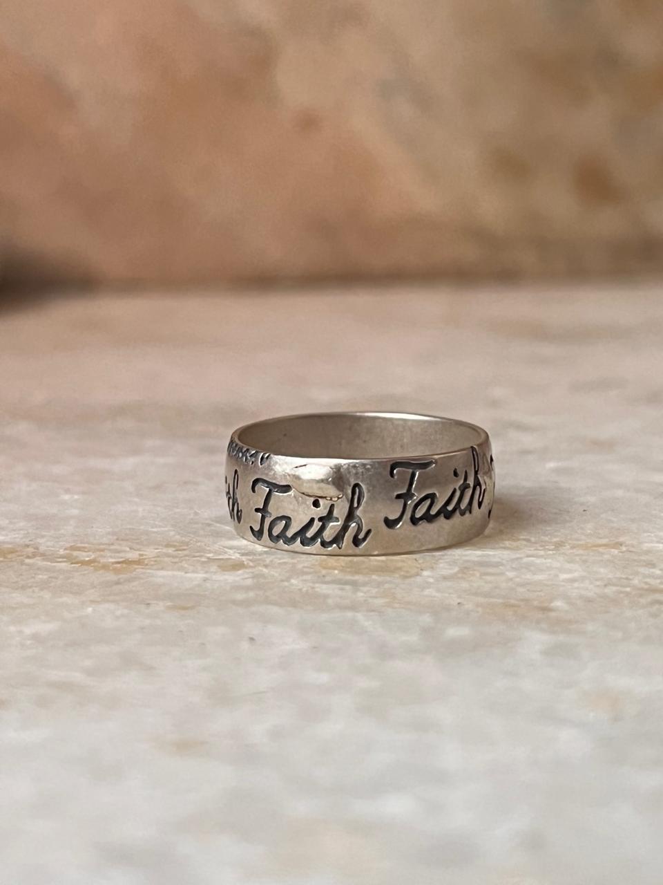 Faith 925 Sterling Silver Ring