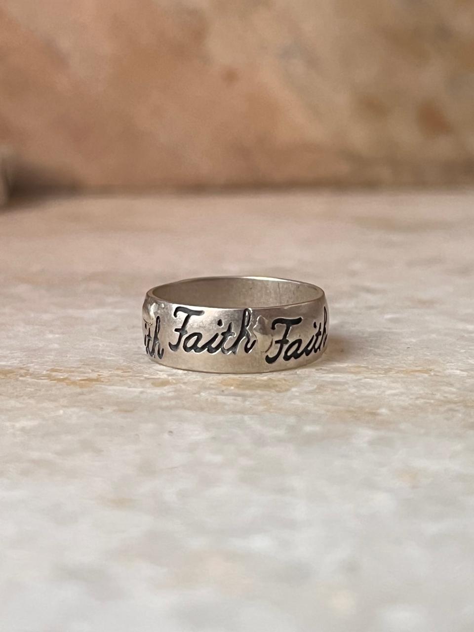 Faith 925 Sterling Silver Ring