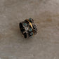 Natural Ethiopian Opal Rustic Wrap Spinner Handcrafted 925 Sterling Silver Ring