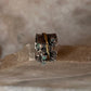 Natural Ethiopian Opal Rustic Wrap Spinner Handcrafted 925 Sterling Silver Ring