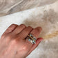 Natural Ethiopian Opal Rustic Wrap Spinner Handcrafted 925 Sterling Silver Ring