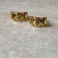 Gold Vermeil Peridot Huggies 925 Sterling Silver Earrings