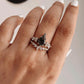 Moss Agate Statement Stack Set 925 Sterling Silver Ring