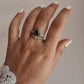 Moss Agate Statement Stack Set 925 Sterling Silver Ring
