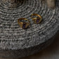 Elegant amethyst gold vermeil huggie hoop earrings  