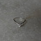 Vintage Black Onyx Stack Set solitare 925 Sterling Silver Ring
