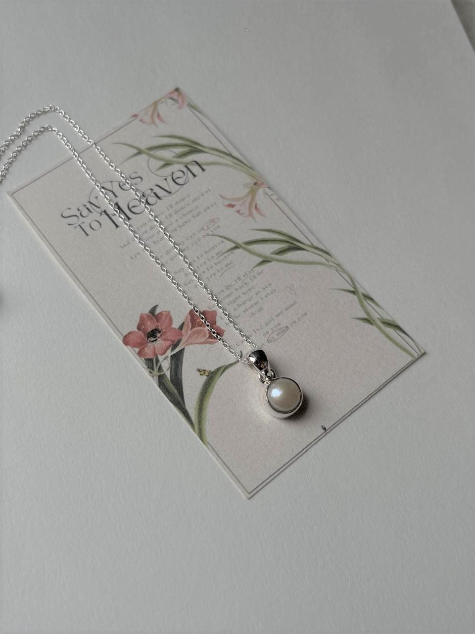 Handcrafted 925 Silver Pendant with Fresh Water Pearl