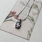 Handcrafted Sterling Silver Pendant with Amethyst Rectangle  