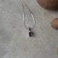 Amethyst Square Cut 925 Sterling Silver Pendant