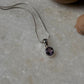 Amethyst Round Cut 925 Sterling Silver Pendant
