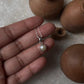 Elegant Round Pearl Pendant in Sterling Silver