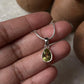 Faceted Lemon Quartz Drop Pendant in Sterling Silver  