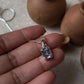 925 Silver Pendant with Rectangular Blue Topaz Gemstone  