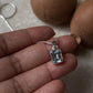 Handcrafted 925 Sterling Silver Pendant with Blue Topaz Rectangle  