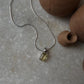 Bright Yellow Lemon Quartz Pendant in Rectangle Shape  