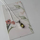 Natural Lemon Quartz Teardrop Gem Pendant in Silver  