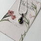 August Birthstone Peridot Drop Pendant in 925 Silver