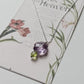 Handcrafted Sterling Silver Necklace with Amethyst and Peridot  