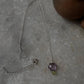 Elegant 925 Silver Necklace with Amethyst & Peridot Accents