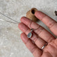 925 Sterling Silver Drop Pendant with Aqua Chalcedony Gemstone  