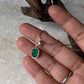 Green Onyx Oval Cut 925 Sterling Silver Pendant