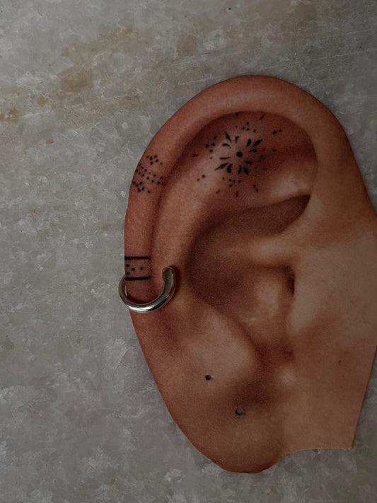 unique conch clip-on earrings in 925 sterling silver
