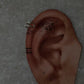 Stacked Clip On Helix 925 Sterling Silver Ear Cuffs