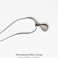 Moonstone Pear Shaped Pendant in 925 Sterling Silver  