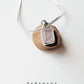 Handcrafted Rose Quartz Rectangle Pendant 925 Silver  