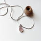 Rose Quartz Pear/ Drop 925 Sterling Silver Unisex Pendant