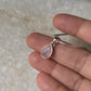 Rose Quartz Pear/ Drop 925 Sterling Silver Unisex Pendant