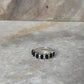 Elysian Stack Black Spinel & White Topaz 925 Sterling Silver Ring