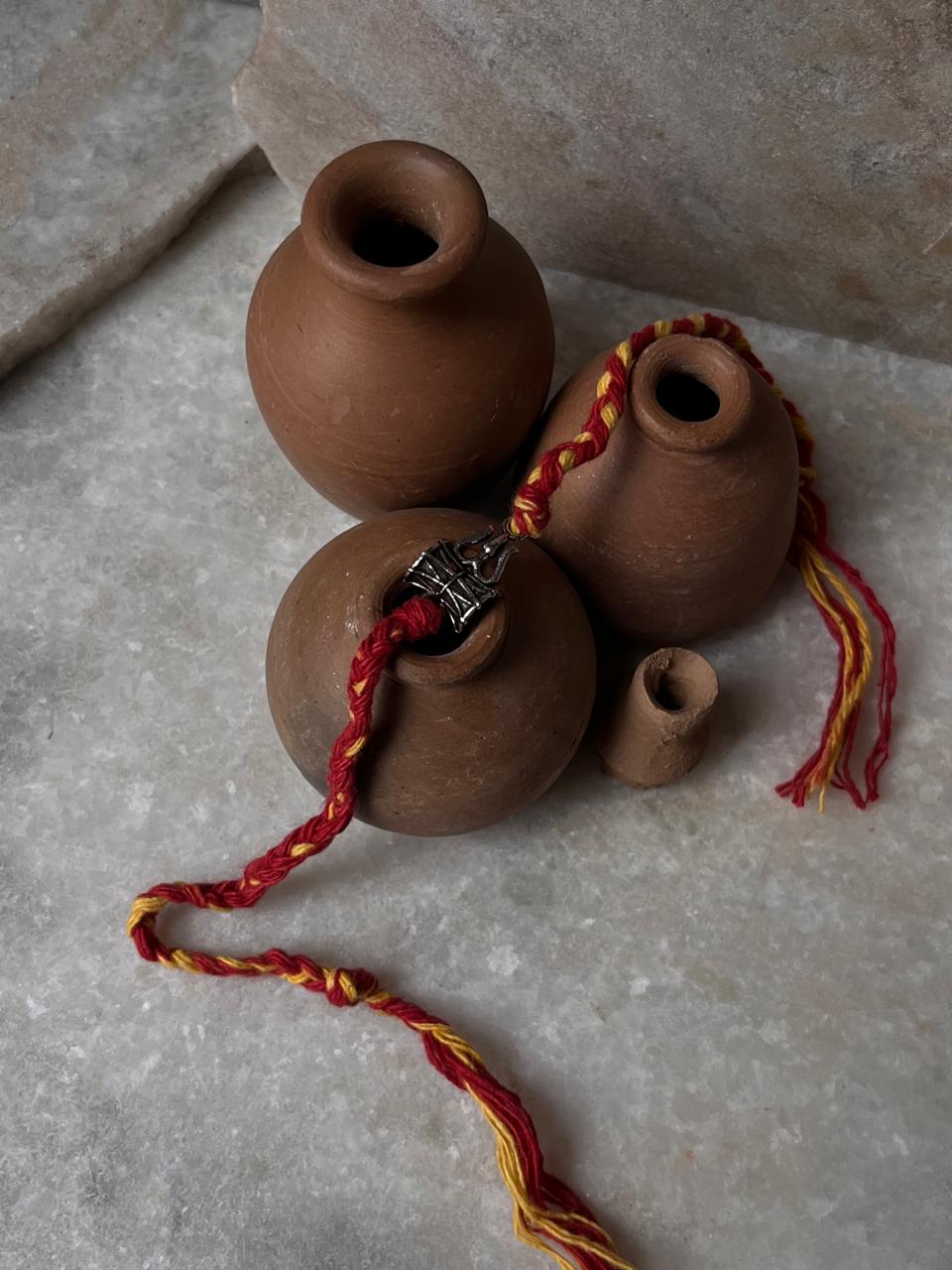 Shiva’s Trishul Damru Reusable Handcrafted 925 Sterling Silver Rakhi  