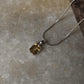 Citrine Rectangle 925 Sterling Silver Unisex Pendant