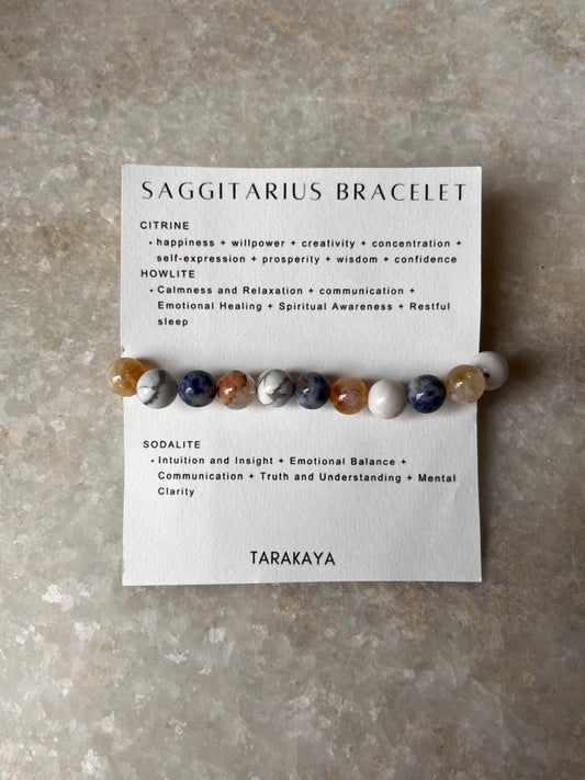 Zodiac Saggitarius 1 Crystal Bracelet 8MM