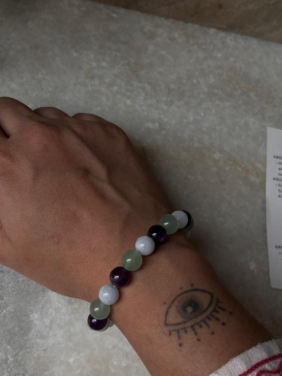 Zodiac Aries 1 Crystal Bracelet 8MM
