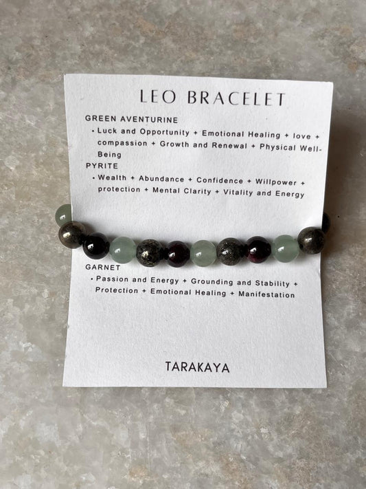Zodiac Leo 2 Crystal Bracelet 8MM