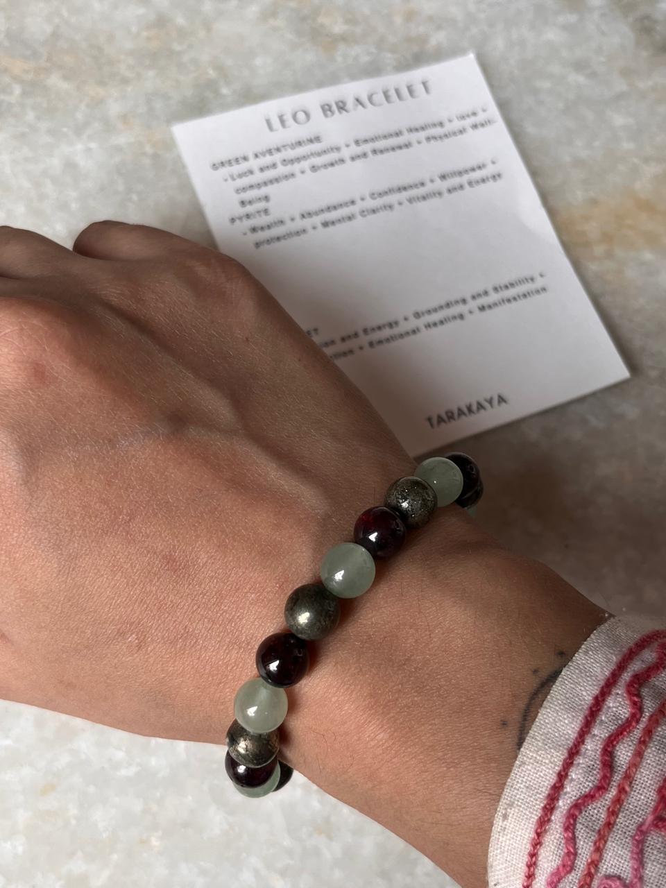 Zodiac Leo 2 Crystal Bracelet 8MM