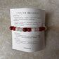 Handmade Cancer zodiac bracelet with one gemstone