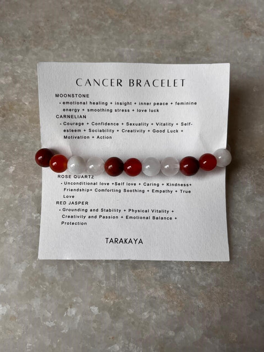 Single-crystal healing bracelet for Cancer personality  